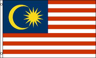MALAYSIA FLAGGA 150X90CM