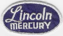 LINCOLN MERCURY TYGMÄRKE 90x52mm