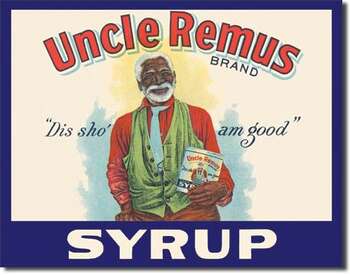 UNCLE REMUS SYRUP PLÅTSKYLT 40,5x31,5cm