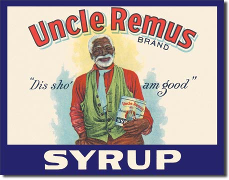 UNCLE REMUS SYRUP PLÅTSKYLT 40,5x31,5cm
