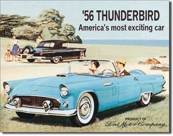 FORD THUNDERBIRD PLÅTSKYLT 40,5x31,5cm