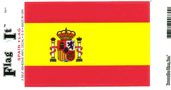 SPANIEN DEKAL 127X90MM