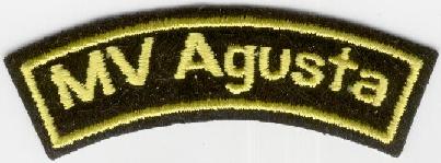 MV AGUSTA TYGMÄRKE 110x30mm