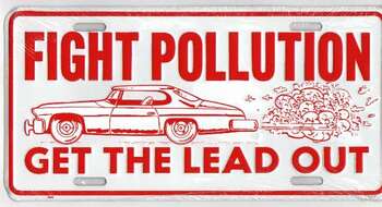 FIGHT POLLUTION PLÅTSKYLT 30x15cm