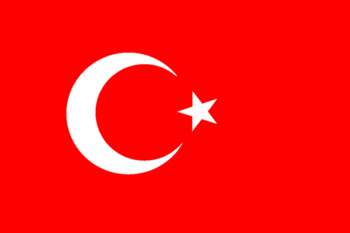 TURKIET FLAGGA 240X150CM *Läs beskrivningen*