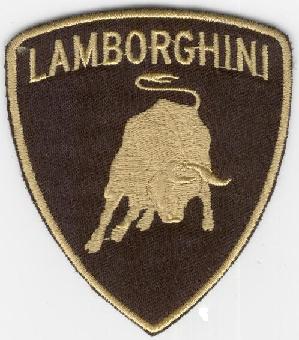 LAMBORGHINI TYGMÄRKE 92x80mm