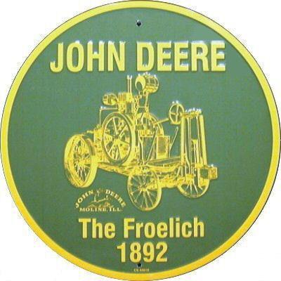 JOHN DEERE THE FROELICH PLÅTSKYLT 30cm