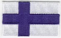FINLAND TYGMÄRKE 65x38mm