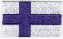 FINLAND TYGMÄRKE 65x38mm