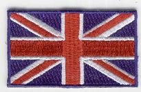 STORBRITANNIEN UNION JACK TYGMÄRKE 65x38mm