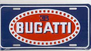 BUGATTI PLÅTSKYLT 30x15cm