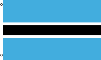 BOTSWANA FLAGGA 150X90CM