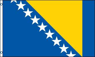 BOSNIEN-HERCEGOVINA FLAGGA 240X150CM *Läs beskrivningen*