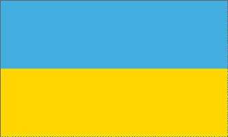 UKRAINA FLAGGA 150X90CM