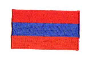 ARMENIEN TYGMÄRKE 65x38mm