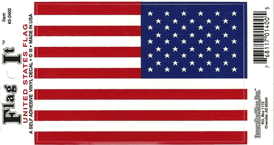 USA DEKAL REVERSE 127X90MM