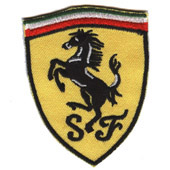 FERRARI TYGMÄRKE 75x58mm