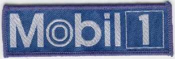 MOBIL 1 TYGMÄRKE 108x33mm