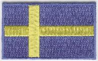 SVERIGE TYGMÄRKE 65x38mm