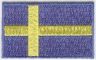 SVERIGE TYGMÄRKE 65x38mm