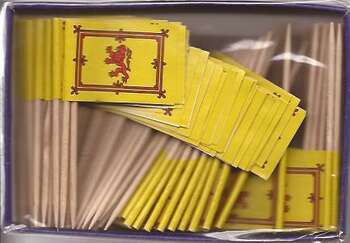 SKOTTLAND ROYAL STANDARD COCKTAILFLAGGOR 100st