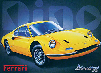 FERRARI DINO PLÅTSKYLT 41x30cm