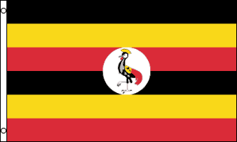 UGANDA FLAGGA 150X90CM