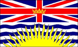 BRITISH COLUMBIA FLAGGA 150X90CM