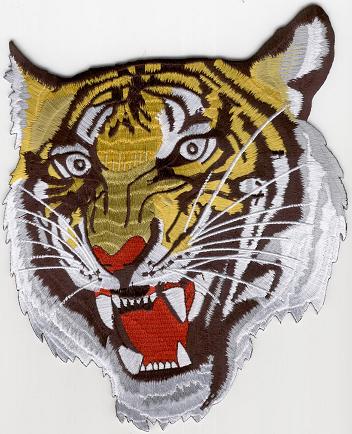 TIGER RYGGMÄRKE 240x190mm