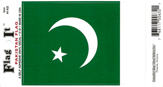 PAKISTAN DEKAL 127X90MM