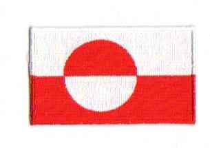 GRÖNLAND TYGMÄRKE 65x38mm