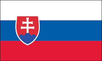 SLOVAKIEN FLAGGA 150X90CM