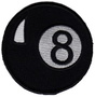 EIGHTBALL TYGMÄRKE 77mm