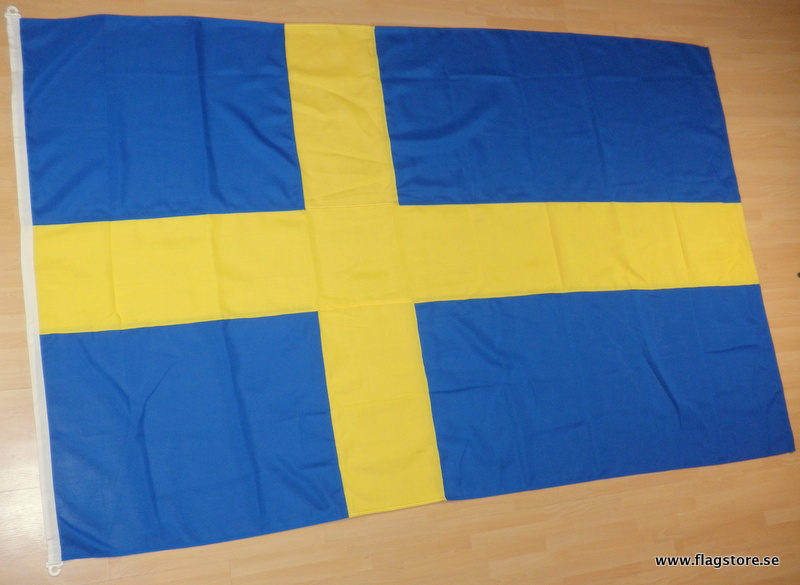 SVERIGE SYDD FLAGGA PREMINUM KVALITET 200X125CM FÖR FLAGGSTÅNG 8 METER