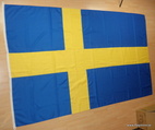 SVERIGE SYDD FLAGGA PREMINUM KVALITET 240X150CM FÖR FLAGGSTÅNG 10 METER