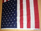 USA FLAGGA MED BRODERADE STJÄRNOR OCH SYDDA STRIPES 240x150cm