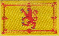 SKOTTLAND ROYAL STANDARD TYGMÄRKE 65x38mm