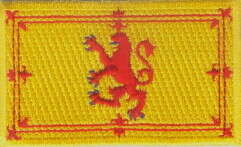 SKOTTLAND ROYAL STANDARD TYGMÄRKE 65x38mm
