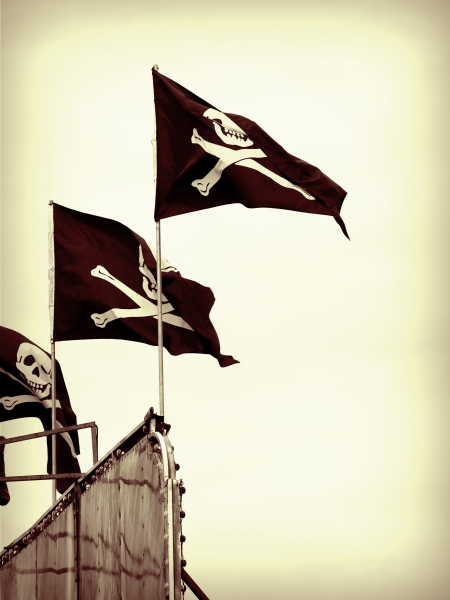 Pirat- & döskalleflaggor