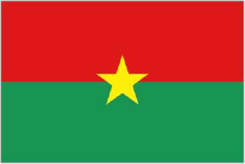 BURKINA FASO FLAGGA 90X60CM