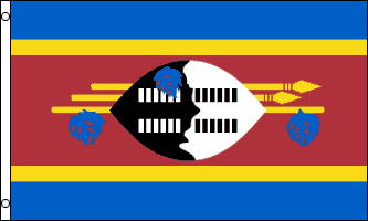 SWAZILAND FLAGGA 90X60CM