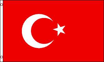 TURKIET FLAGGA 90X60CM