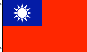 TAIWAN FLAGGA 90X60CM