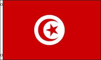 TUNISIEN FLAGGA 90X60CM