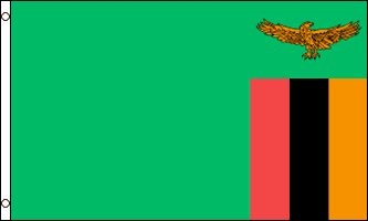 ZAMBIA FLAGGA 90X60CM