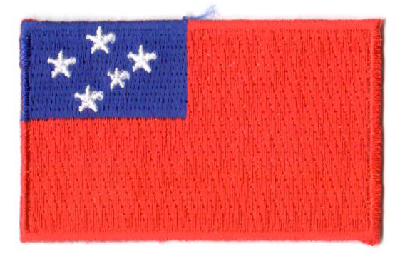 SAMOA TYGMÄRKE 65X38mm