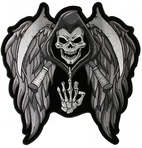 LIEMANNEN MED VINGAR RYGGMÄRKE THE REAPER 305x295mm