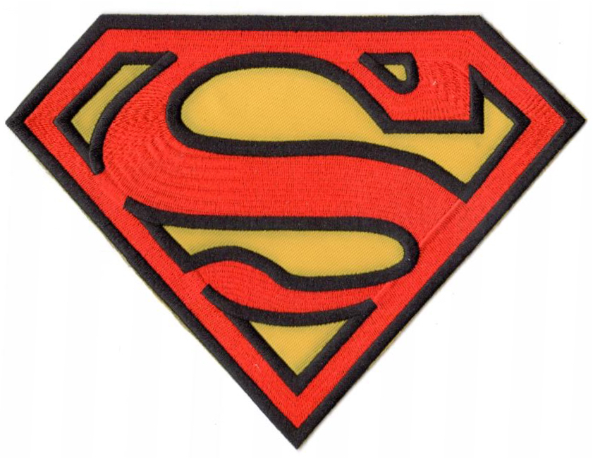 SUPERMAN RYGGMÄRKE 200X150mm