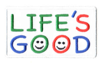 LIFE'S GOOD 88x49mm
