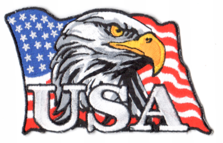 EAGLE USA TYGMÄRKE 102x63mm